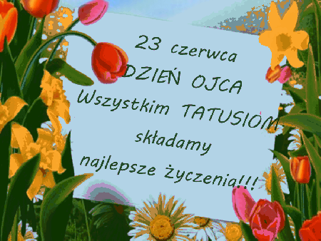 Kwiatowa kartka z życzeniami 23 czerwca